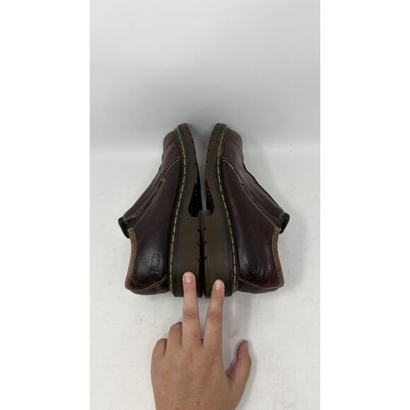 Dr. Martens England Men’s Sz 9 US Brown Leather Slip On Loafers Shoes 9729 main image 13